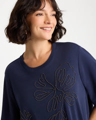 Chico's On Sale - Caviar Beaded Cotton Tee