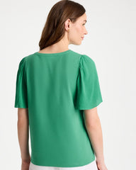 Chico's / Gauze Sleeve Soft-Stretch Tee