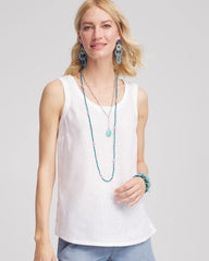 Chico's US - Sleeveless Linen Tank Top