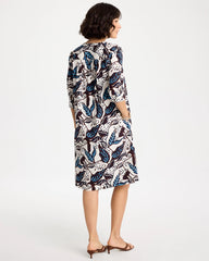 Chico's Discount - Poplin Cotton Popover Printed Dress