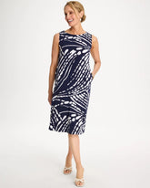 Chico's Sale - Jersey Knit Printed Shift Dress