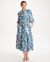 Chico's Outlet - Palm Cotton-Rayon Slub Shirtdress