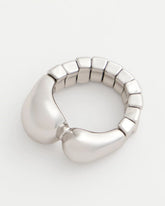 Chico's Discount - Curvy Silver Stretch Ring