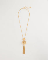 Chico's US - Filigree Flower Tassel Necklace