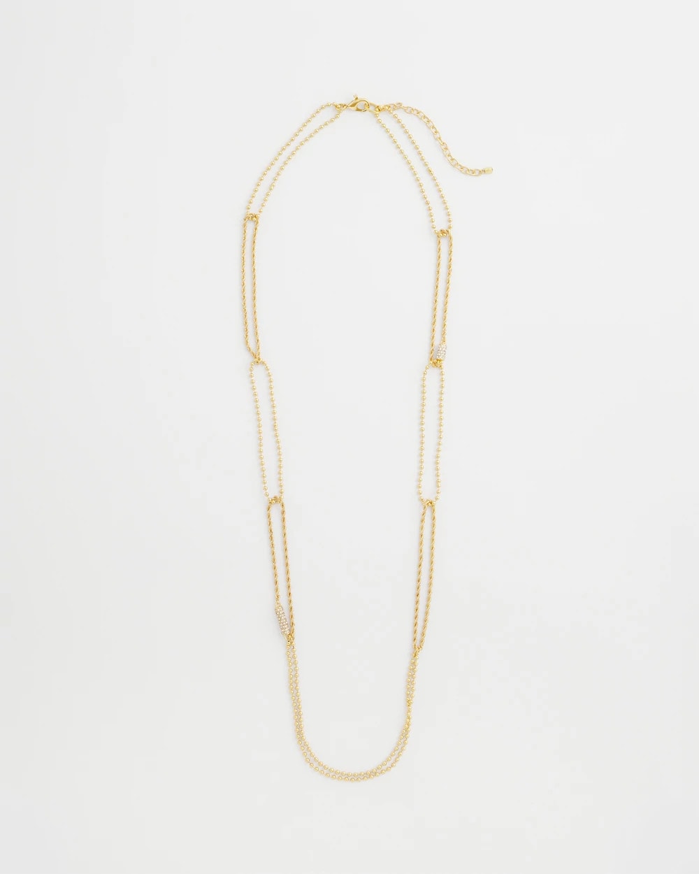Chico's Discount - Long Gold Ball Chain Single Strand