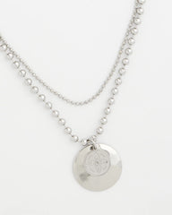 Chico's Sale - Short Silver Ball Chain Pendant