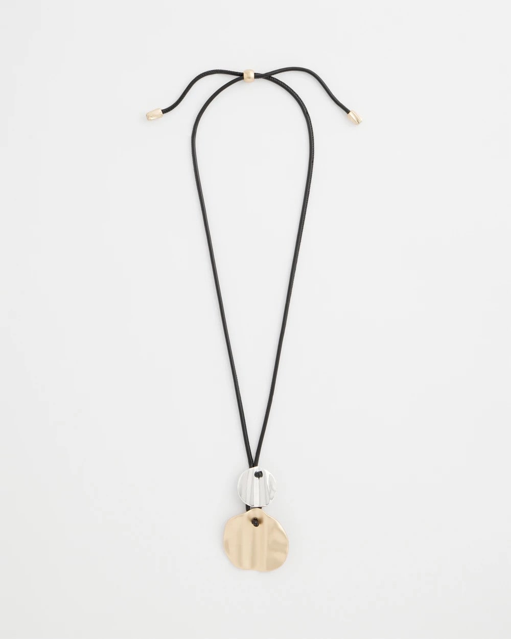 Chico's Outlet - Crinkle Mixed Metal Pendant
