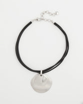 Chico's US - Silver Pendant On Cord