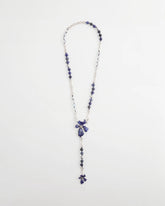 Chico's / Blue Flower Long Y-Necklace