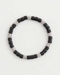 Chico's For Sale - Black Barrel Bead Stretch Bracelet