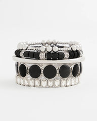 Chico's For Sale - Black Barrel Bead Stretch Bracelet