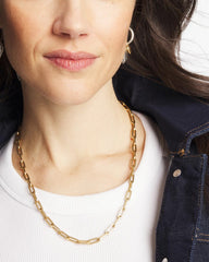 Chico's Sale - Mixed Metal Heart Charm Necklace