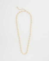 Chico's Outlet - Gold Bead Long Single Strand Necklace