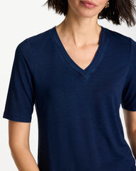 Chico's Discount - Cotton Slub V-Neck Tee