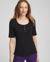 Chico's For Sale - Pima Cotton Henley Tee