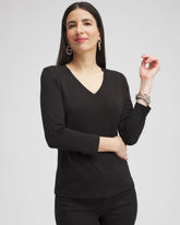 Chico's Outlet - 3/4 Sleeve Perfect Tee