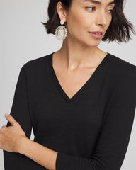 Chico's / Slub 3/4 Sleeve Tee