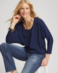Chico's On Sale - Dolman Denim Tee