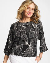 Chico's Online - Ginkgo Matte Jersey Bubble Hem Top