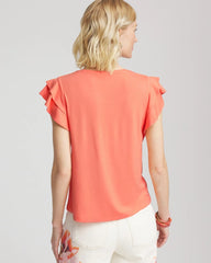 Chico's Sale - Touch of Cool™ Flutter Sleeve Tee