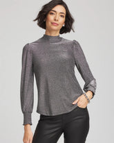 Chico's / Sparkle Smocked Top