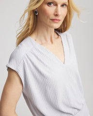 Chico's Discount - Foiled Knit Banded Bottom Top