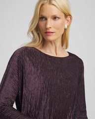 Chico's On Sale - Crinkle Velvet Banded-Bottom Top