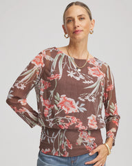 Chico's Sale - Textured Banded-Hem Top