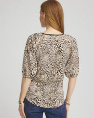 Chico's Online - Leopard Braided Linen Top