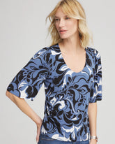 Chico's Outlet - Stretch-Knit Flutter-Sleeve Tee