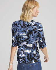 Chico's Outlet - Stretch-Knit Flutter-Sleeve Tee