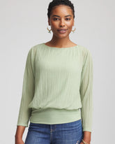 Chico's Online - Touch of Cool™ Textured Banded-Hem Top