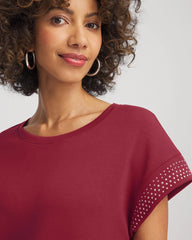 Chico's On Sale - Zenergy® Embellished Short-Sleeve Top