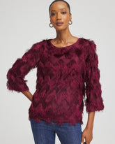 Chico's Online - Chevron Fringe Party Top