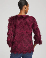 Chico's Online - Chevron Fringe Party Top
