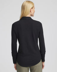 Chico's US - Collared Henley Shirt