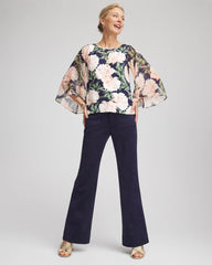 Chico's Discount - Georgette Angel-Sleeved Top