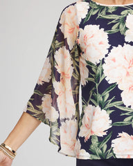 Chico's Discount - Georgette Angel-Sleeved Top