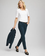 Chico's For Sale - Slub Paneled Elbow Tee
