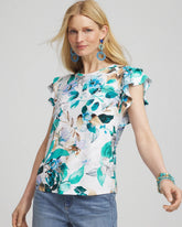 Chico's Discount - Touch of Cool™ Flutter Sleeve Tee