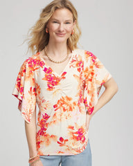 Chico's Discount - Touch of Cool™ Handkerchief-Sleeve V-Neck Tee