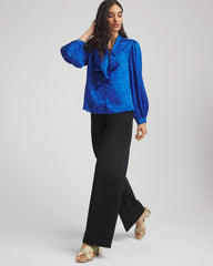 Chico's US - Jacquard Tie-Front Blouse