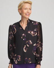 Chico's Outlet - Fjord Flora Opaque Crepe Blouse