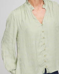 Chico's / Jacquard Georgette Peasant Blouse