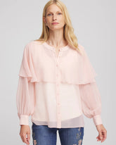 Chico's Georgette Cape Blouse