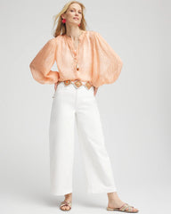 Chico's On Sale - Metallic Jacquard Blouse