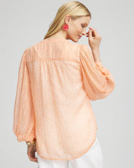 Chico's On Sale - Metallic Jacquard Blouse
