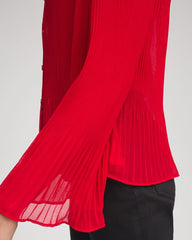 Chico's / Pleated Georgette Blouse