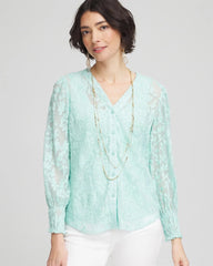 Chico's Sale - Floral Soutache V-Neck Blouse