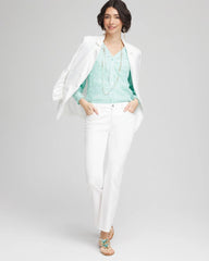 Chico's Sale - Floral Soutache V-Neck Blouse